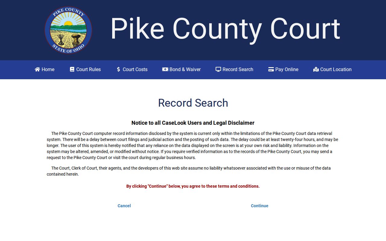 Pike County Court CaseLook release record search